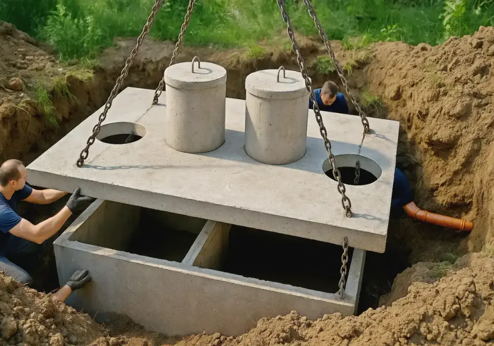 Szambo betonowe 10m³: Koszt budowy, montażu i eksploatacji