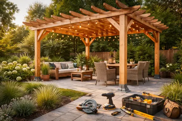 Pergola ogrodowa DIY: Budowa krok po kroku poradnik