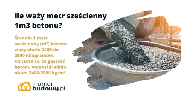 Ile waży litr betonu? Sprawdź wagę i gęstość!